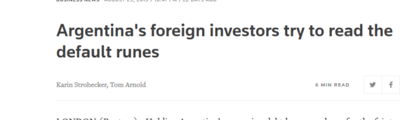 Argentina’s foreign investors try to read the default runes