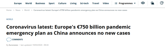 Europe’s €750 billion pandemic emergency plan